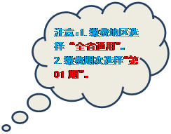 云形标注: 注意：1.缴费地区选择“全省通用”。    2.缴费期次选择“第01期”。